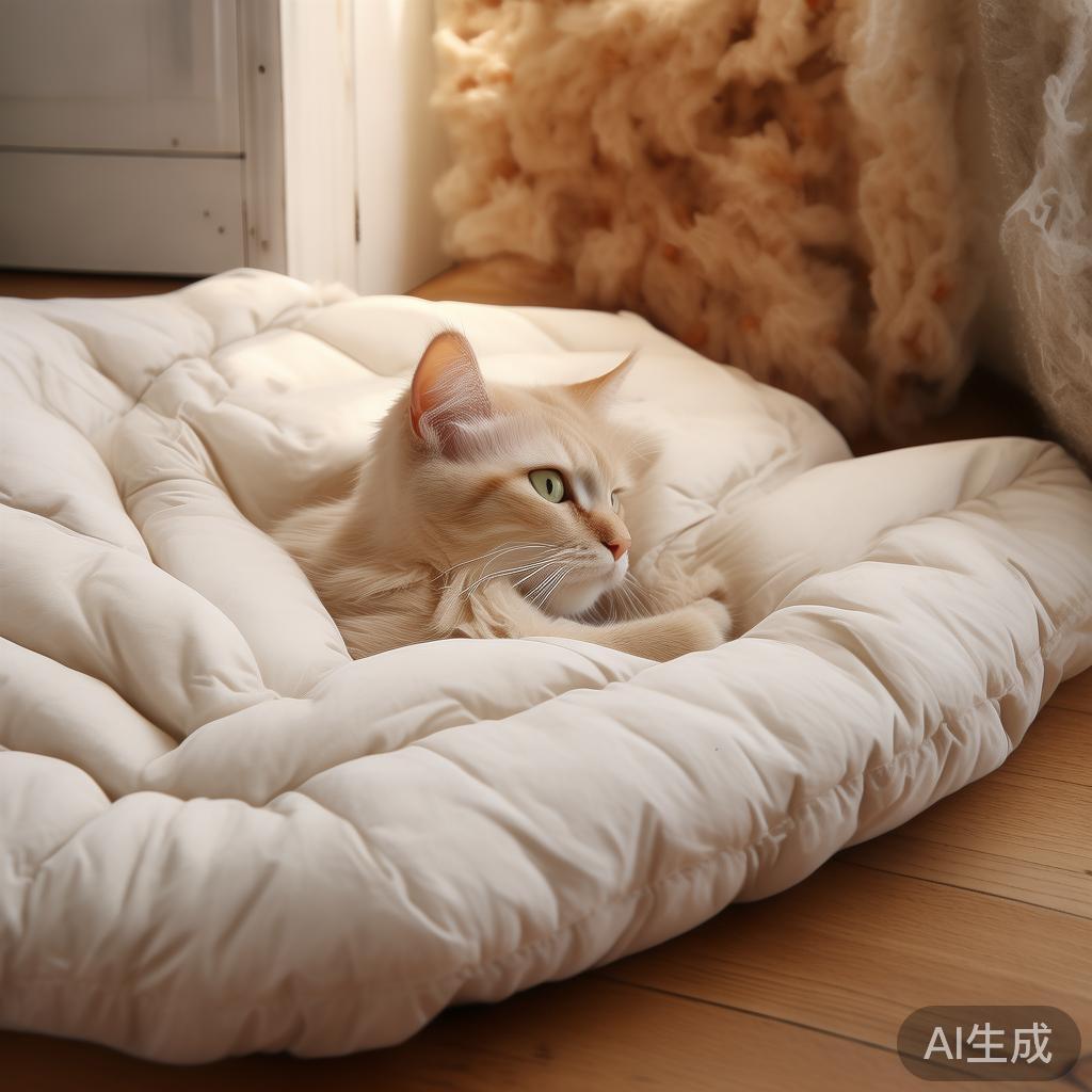 冬天给短毛猫开电热毯，结果它蹲了半小时就走，兽医说不是怕冷