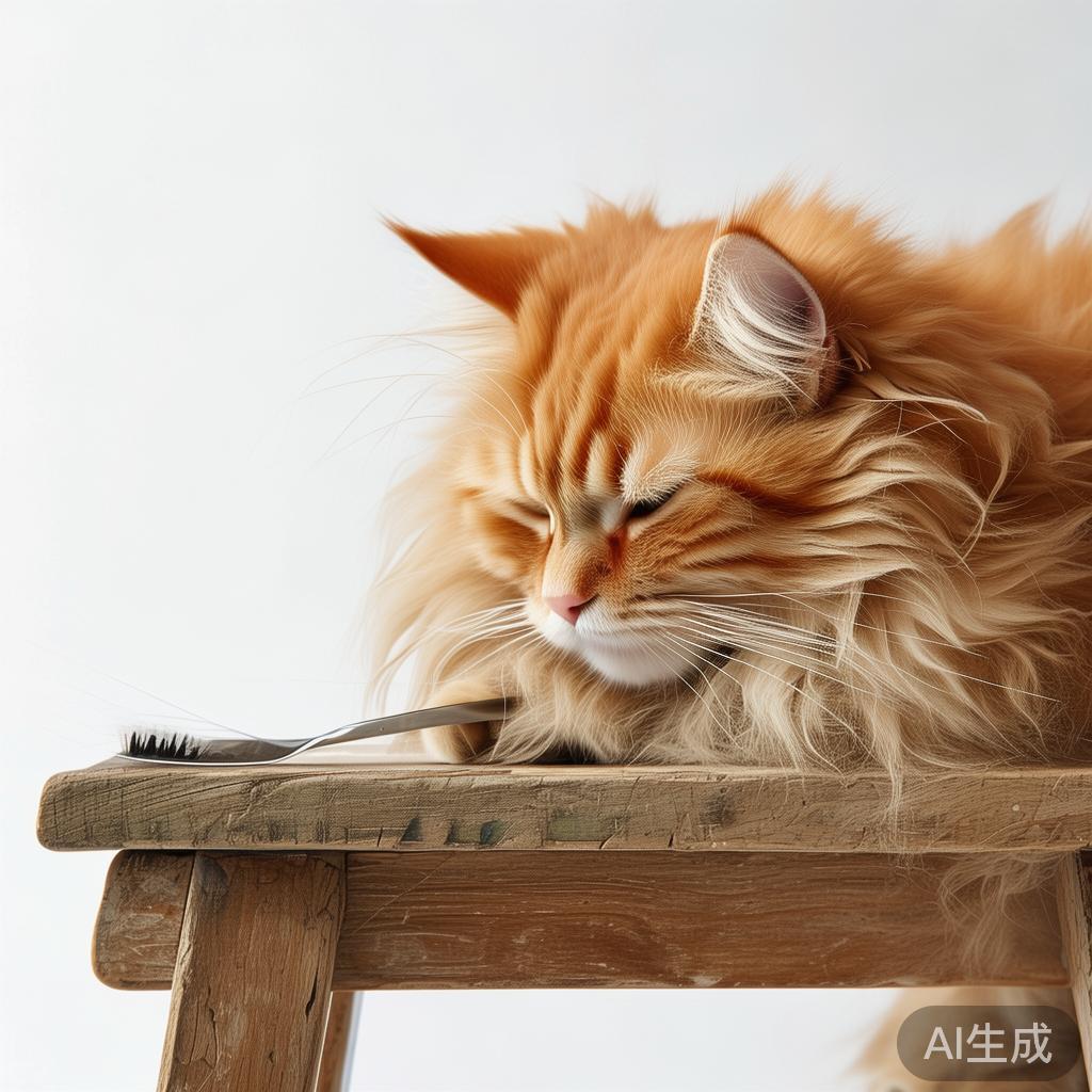 猫毛满天飞，不是猫掉毛多，是梳毛时间没选对