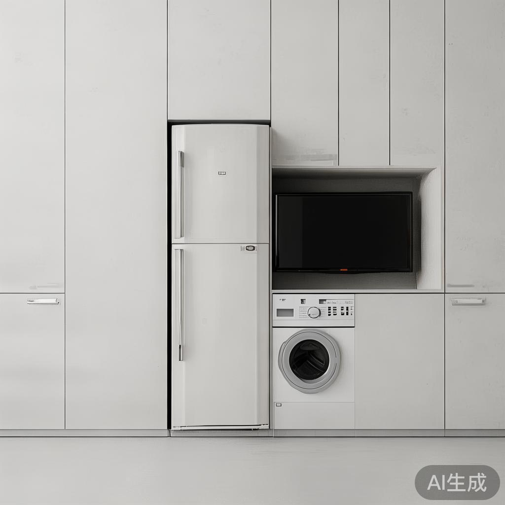 冰箱电视洗衣机嵌入柜体,预留尺寸差1厘米就装不进去?