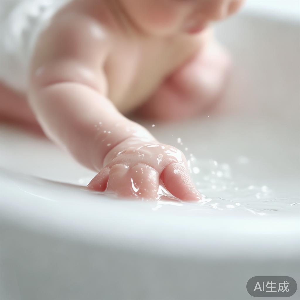孩子冬天反复抓小腿，不是皮肤干，是洗澡水温高了3度