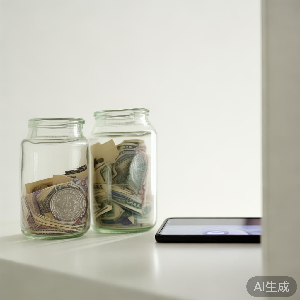 孩子压岁钱存银行还是买基金,我用两个透明罐子让他自己选