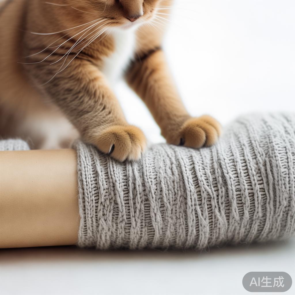 猫爬架别买贵的！我用旧毛衣缠纸筒，猫玩了半年