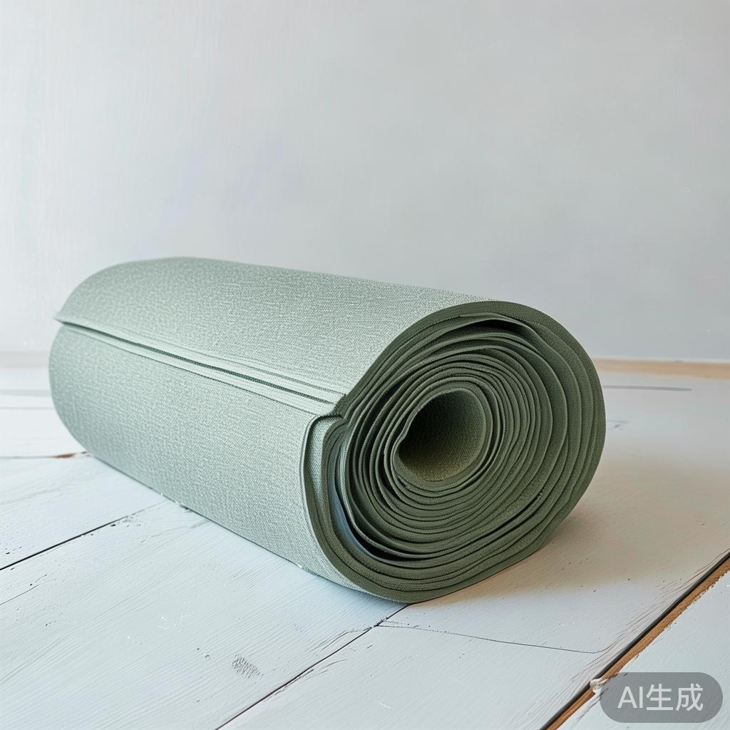 瑜伽垫卷起来靠墙放，租房客厅多出2平米练普拉提